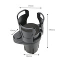 Adjustable Car Cup Holder Expander with Auto Base and Rotating Platform - Image 4