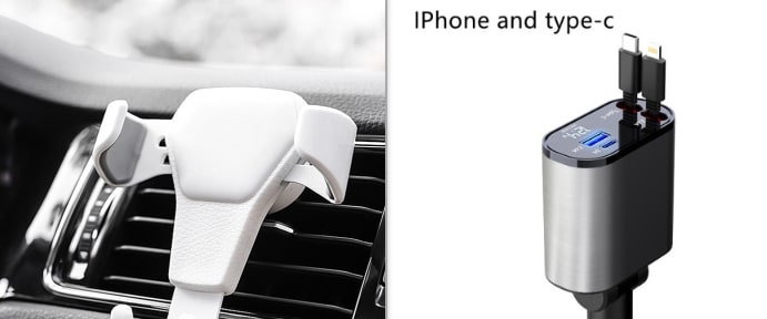 Automatic Retractable Car Charger Smart Battery Management and Dual USB Type-C Cables - Image 10