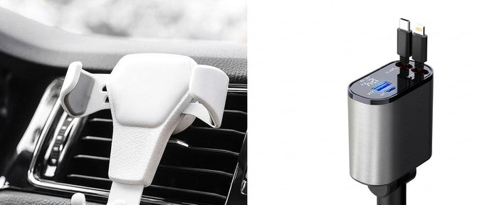 Automatic Retractable Car Charger Smart Battery Management and Dual USB Type-C Cables - Image 10