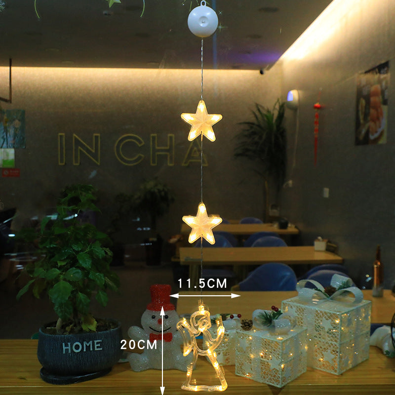 Battery Operated Christmas Lights with Suction Cup for Window Glass and Mirrors - Image 6
