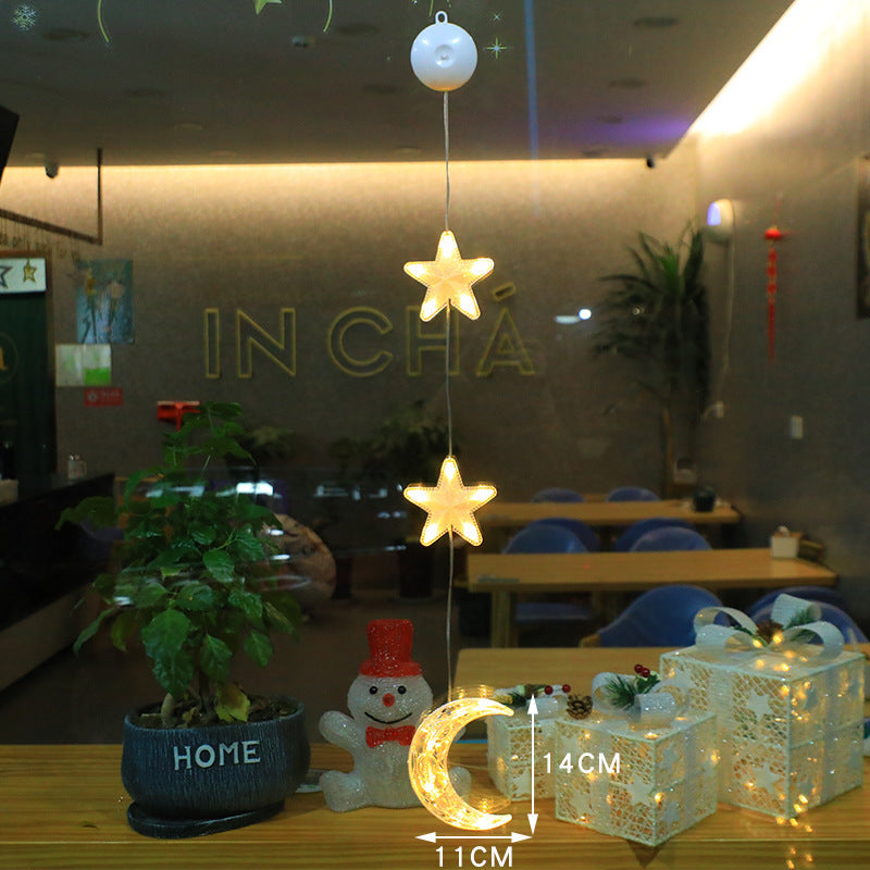 Battery Operated Christmas Lights with Suction Cup for Window Glass and Mirrors - Image 9