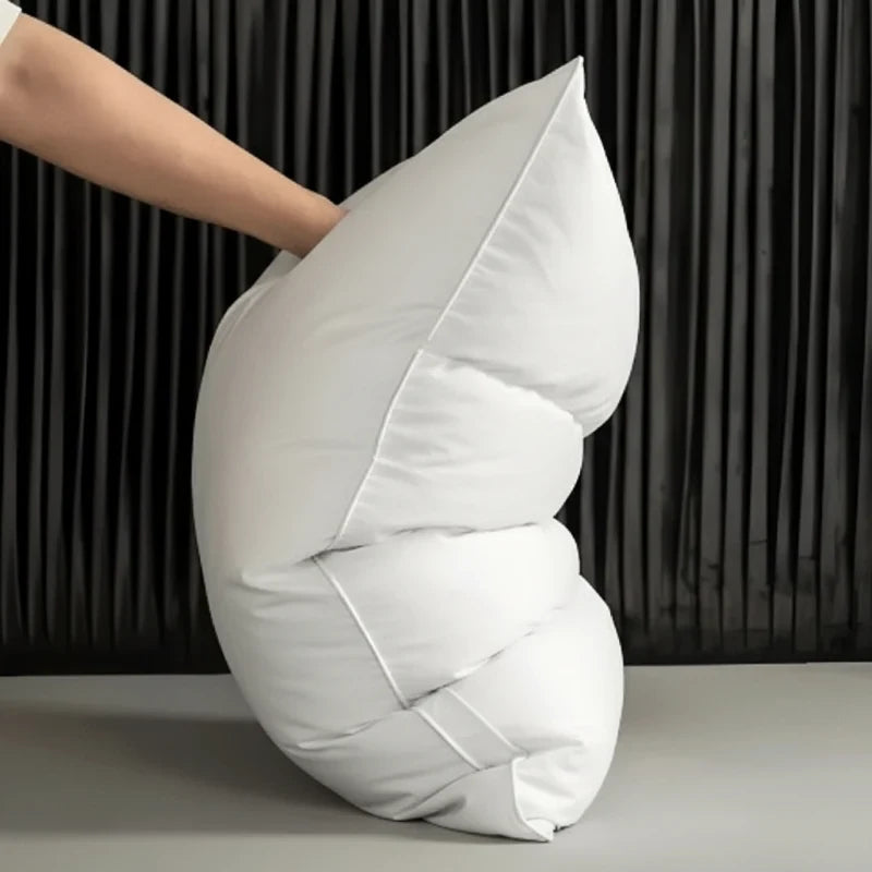 Bed Pillow with Goose Down Fill Quilted Gusseted Design and Piped Edge Trim - Image 4