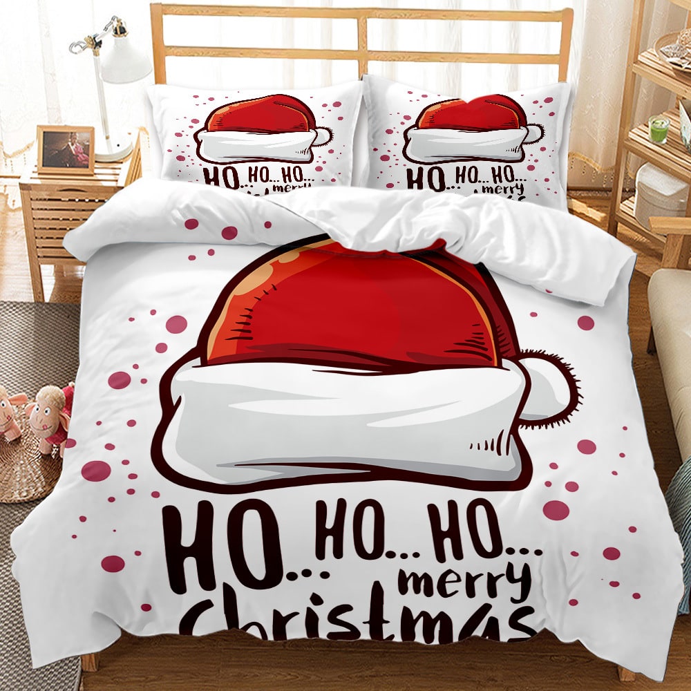 Christmas Bedding Set with Duvet Cover and Matching Pillowcases Digital Print - Image 11