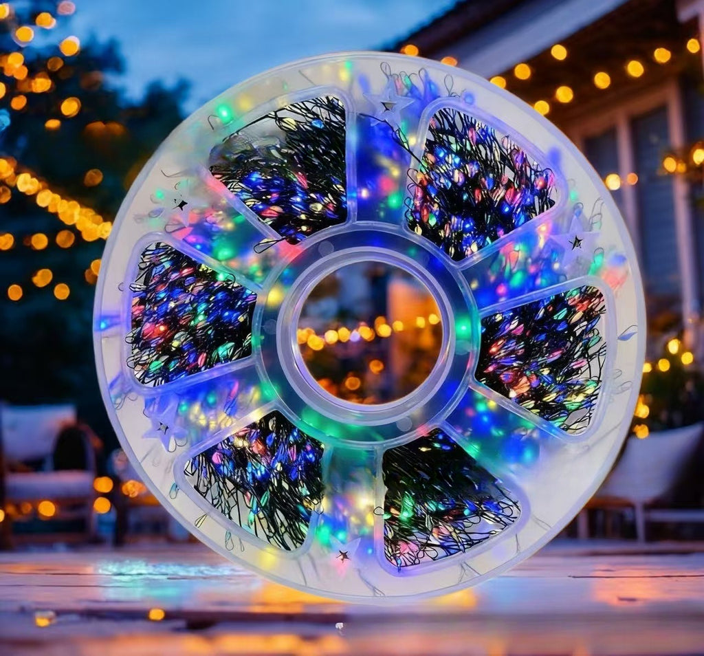 Christmas String Lights LED Cluster with Remote Control and Eight Modes - Image 11