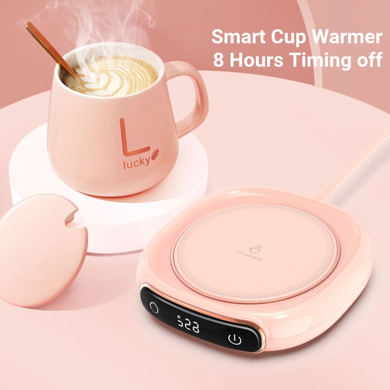 Coffee Mug Warmer and Cup with Digital Temperature Display and Heating Plate for Desk - Image 3