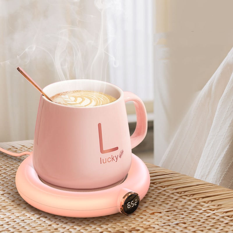 Coffee Mug Warmer and Cup with Digital Temperature Display and Heating Plate for Desk - Image 4