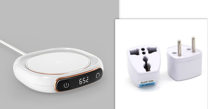 Coffee Mug Warmer and Cup with Digital Temperature Display and Heating Plate for Desk - Image 7