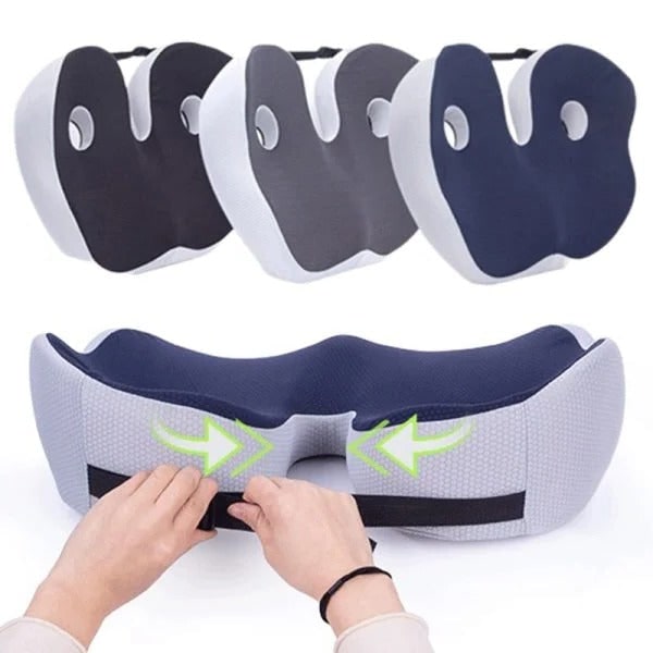 Desk Chair Seat Cushion with Orthopedic Memory Foam and Adjustable Strap - Image 13