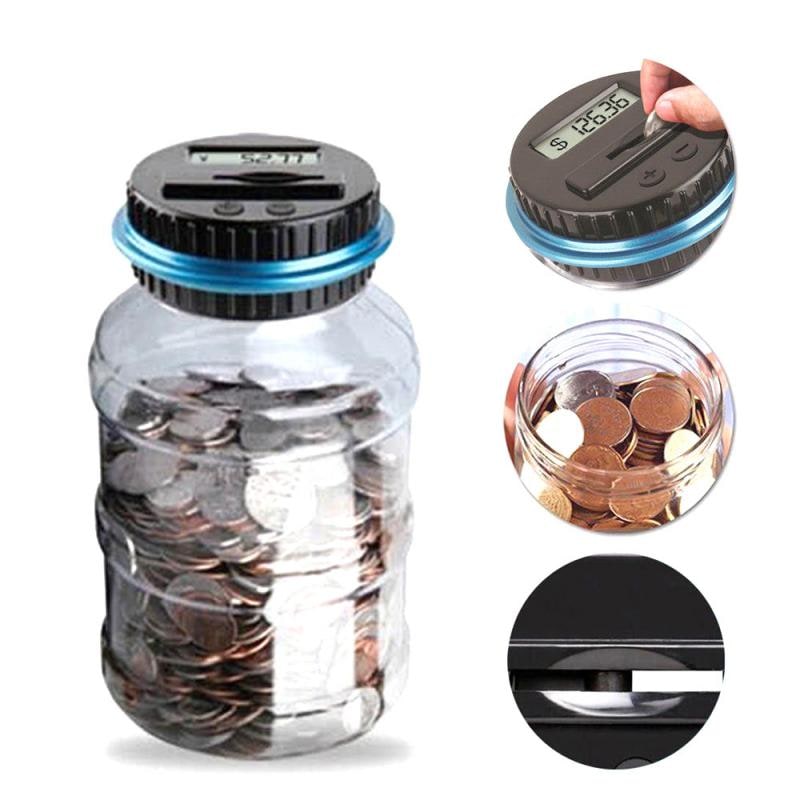 Digital Coin Counting Bank with Automatic Counter and Lcd Display for Atm - Image 2