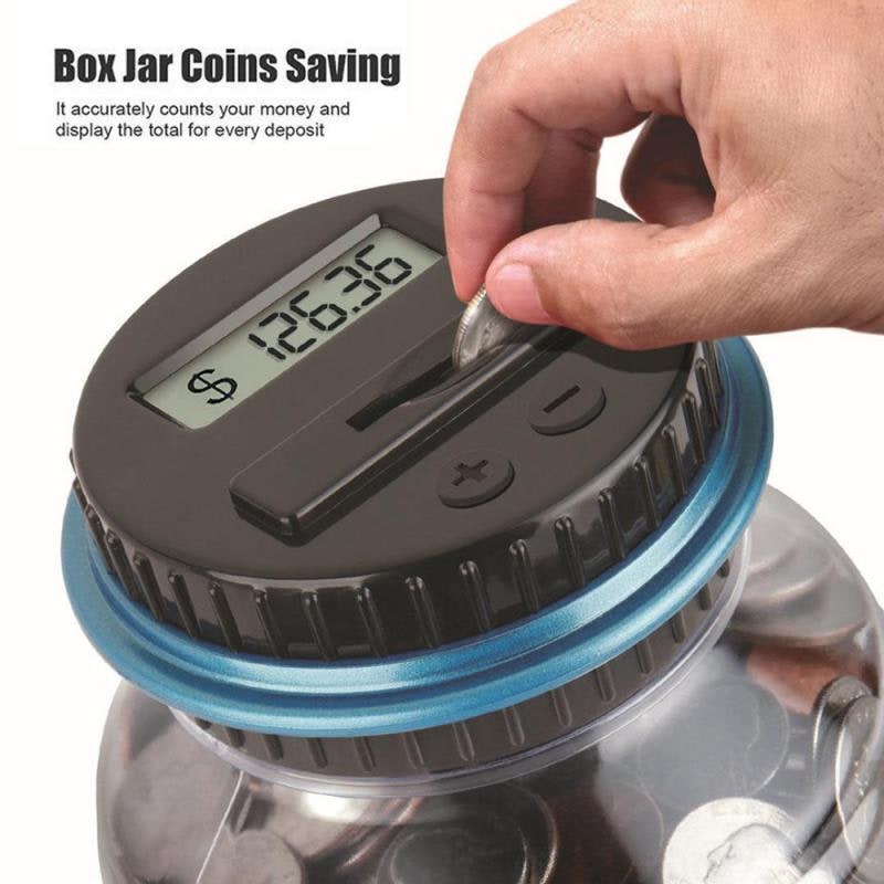 Digital Coin Counting Bank with Automatic Counter and Lcd Display for Atm - Image 4