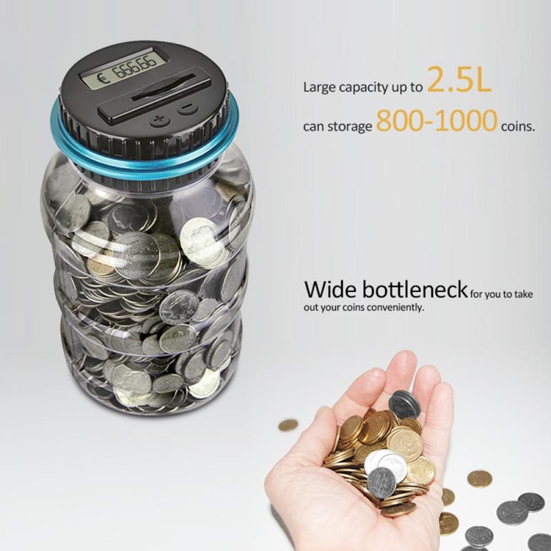 Digital Coin Counting Bank with Automatic Counter and Lcd Display for Atm - Image 5