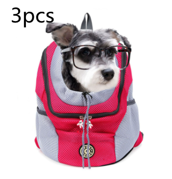 Dog Carrier Backpack with Breathable Mesh Padded Straps and Front-Facing Design - Image 8