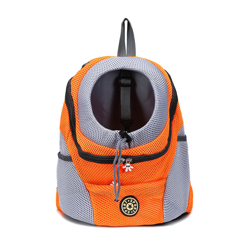 Dog Carrier Backpack with Breathable Mesh Padded Straps and Front-Facing Design - Image 9