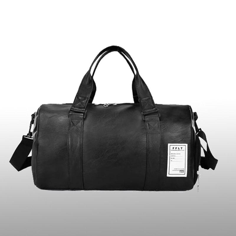 Duffle Bag for Gym and Workout with Faux Leather Shoulder Strap and Zippered Pockets - Image 2