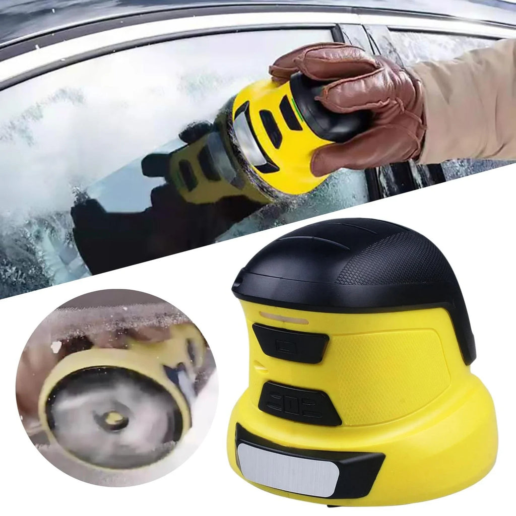 Electric Car Ice Scraper with USB Rechargeable Cordless Design and Rotating Scraping Disc - Image 2