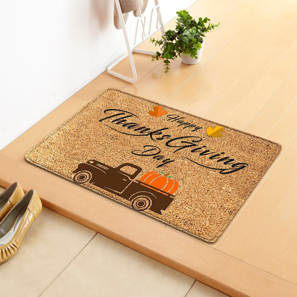 Fall Doormat with Autumn Pumpkin and Gnome Design for Entryway - Image 7