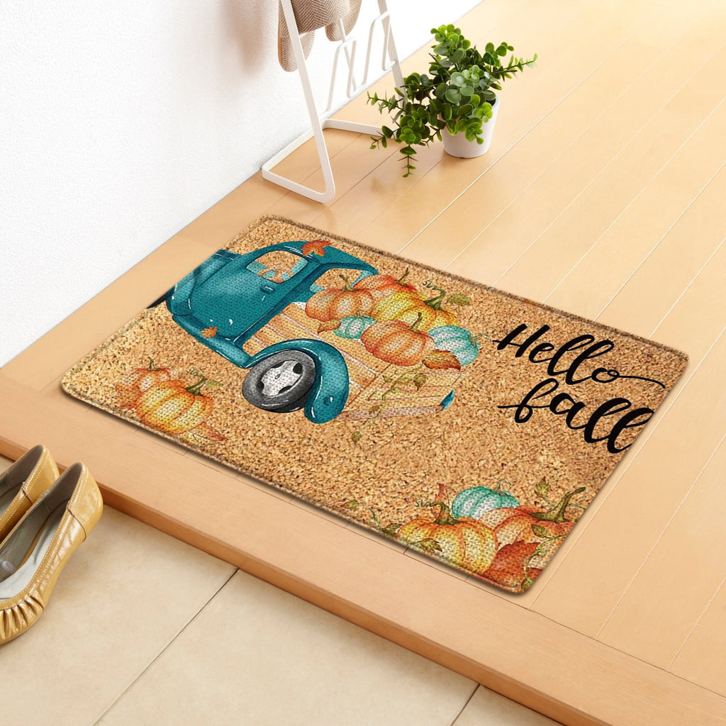 Fall Doormat with Autumn Pumpkin and Gnome Design for Entryway - Image 8