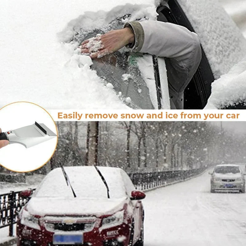 Heated Car Ice Scraper with 12v Power Cord and LED Light for Windshield - Image 6