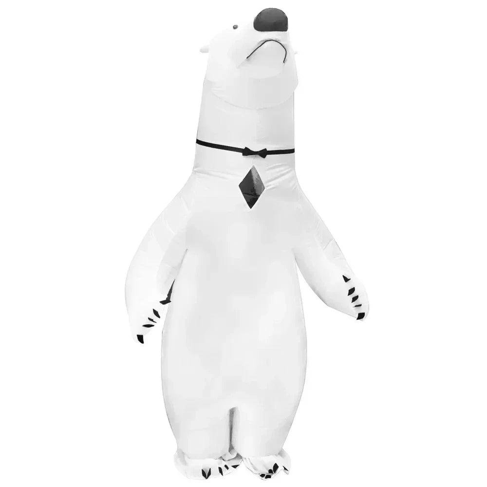 Inflatable Christmas Costume with Character Design and Mesh Windows for Holiday Parties - Image 2