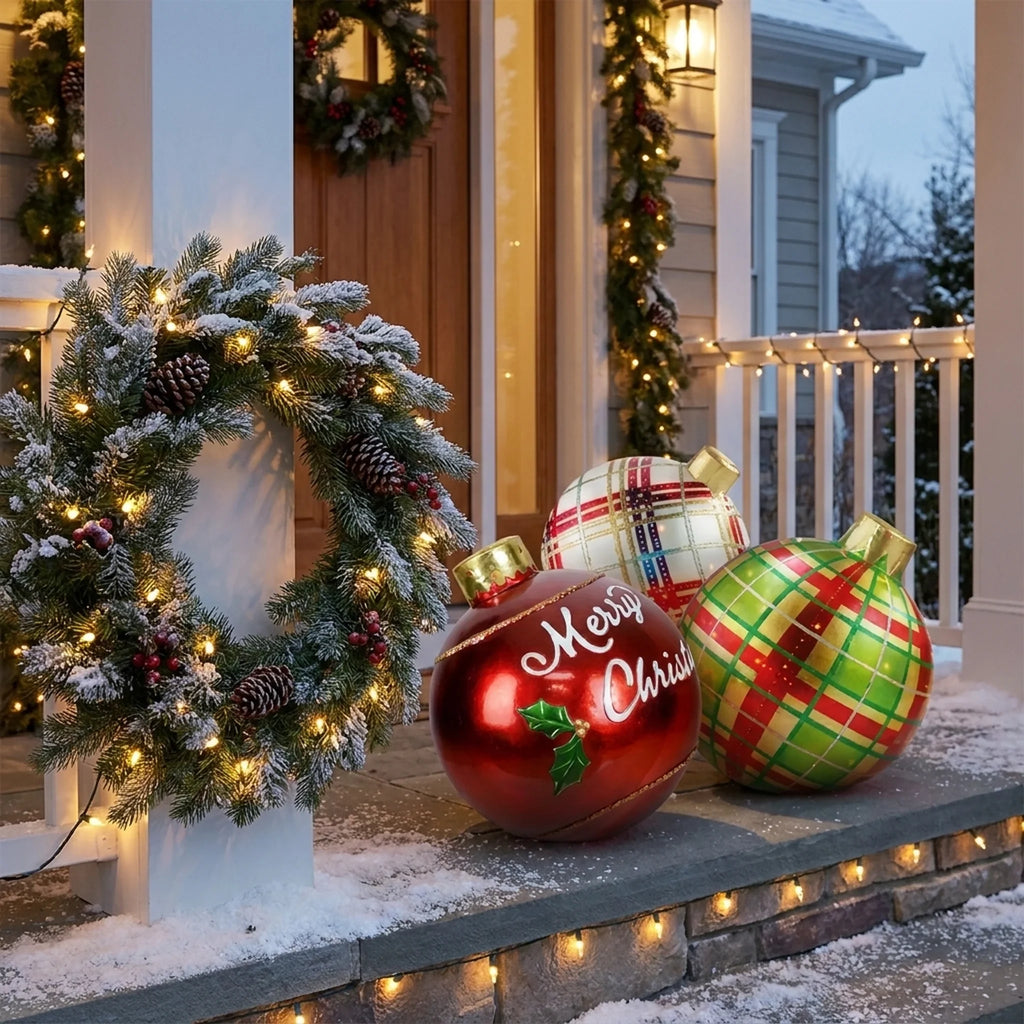 Inflatable Decorations Giant Ornament Ball for Outdoor Holiday Displays - Image 2