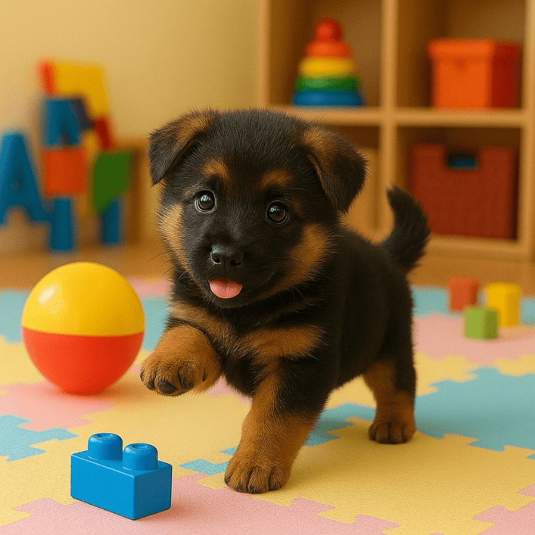 Interactive Robot Dog Toy with Walking Barking and Wagging German Shepherd Plush Puppy - Image 5
