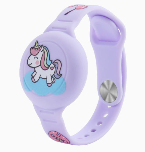 Kids' Silicone Airtag Wristband Holder with Adjustable Strap and Cartoon Graphics - Image 10