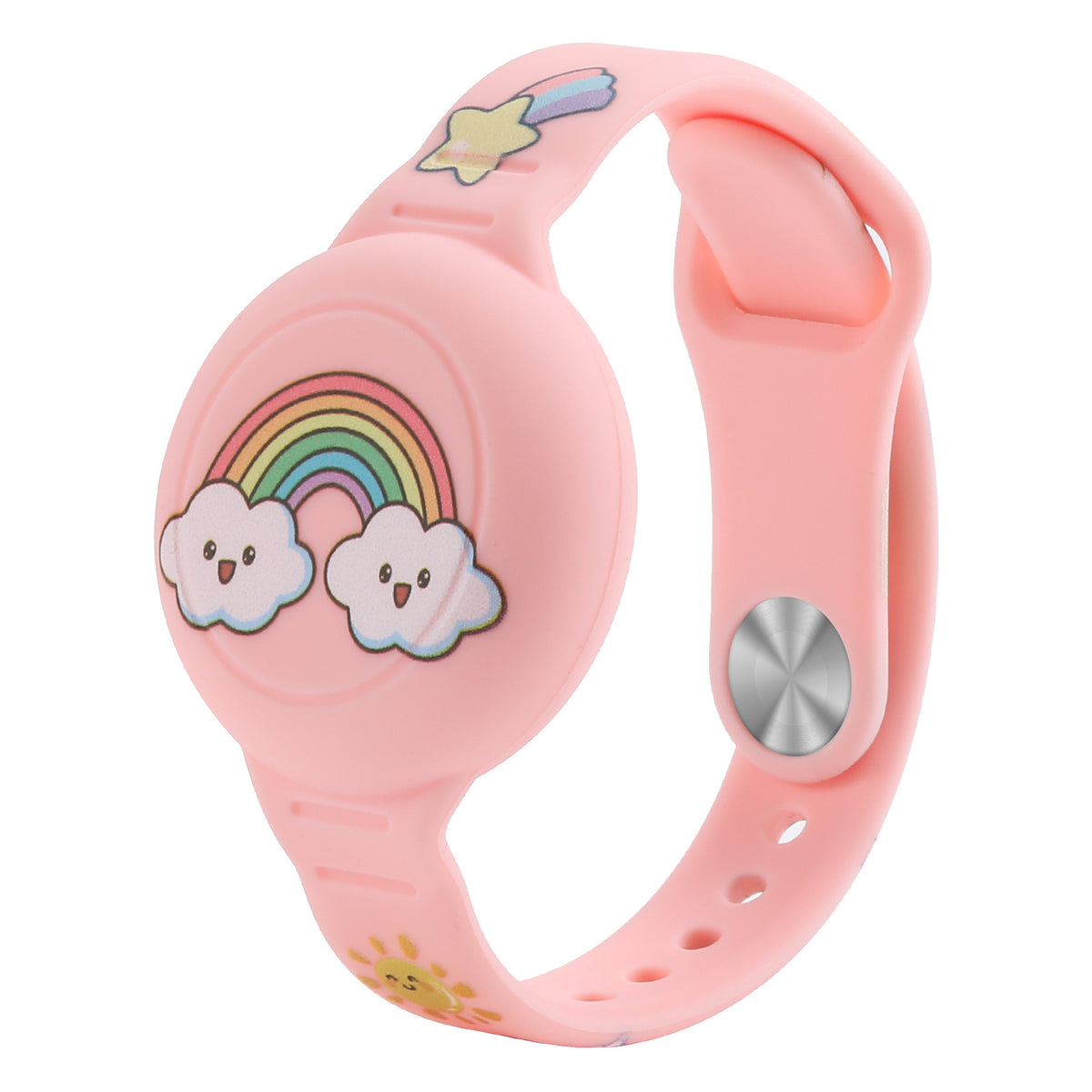 Kids' Silicone Airtag Wristband Holder with Adjustable Strap and Cartoon Graphics - Image 11