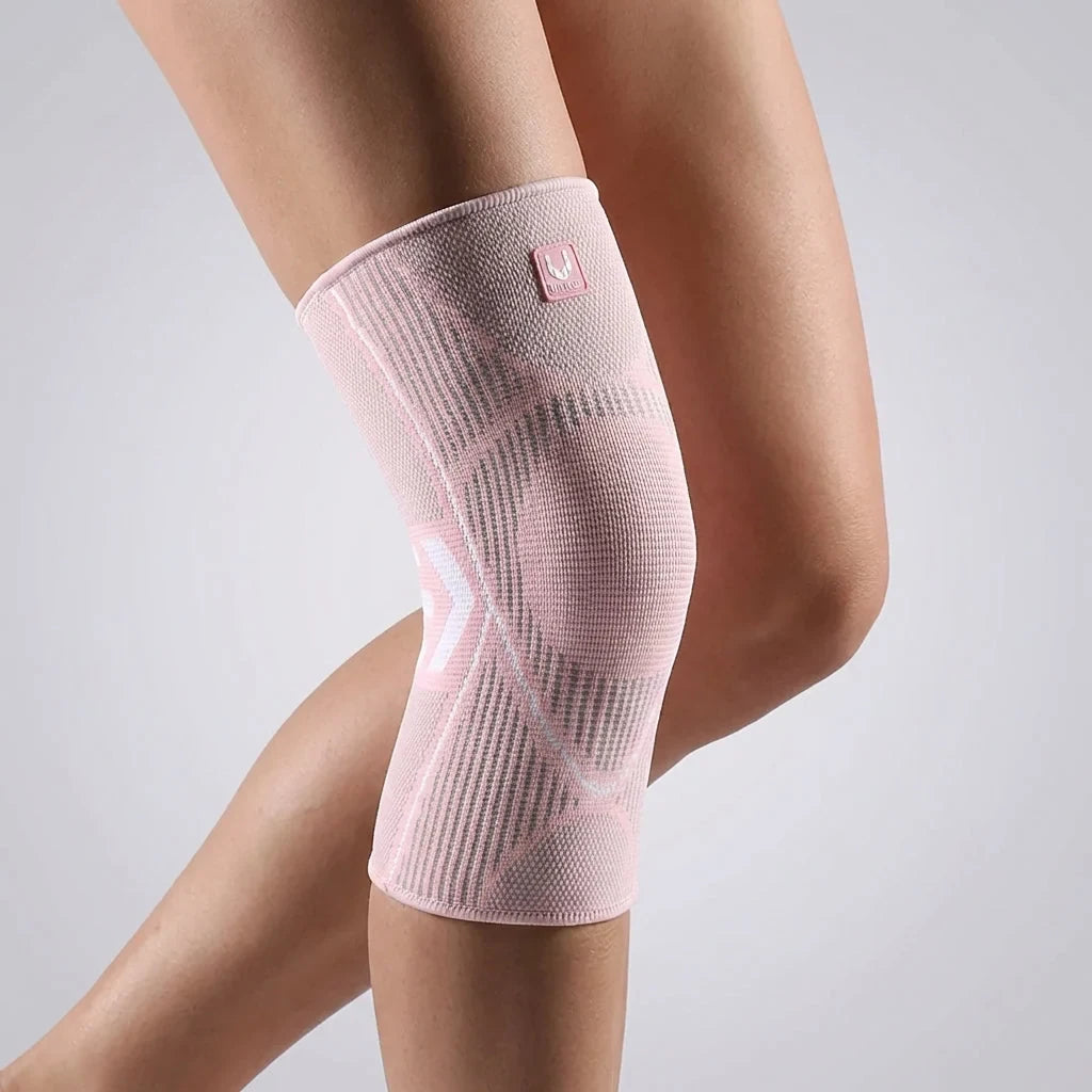 Knee Compression Sleeve with Non-Slip Support and Breathable Knit Design for Running - Image 2