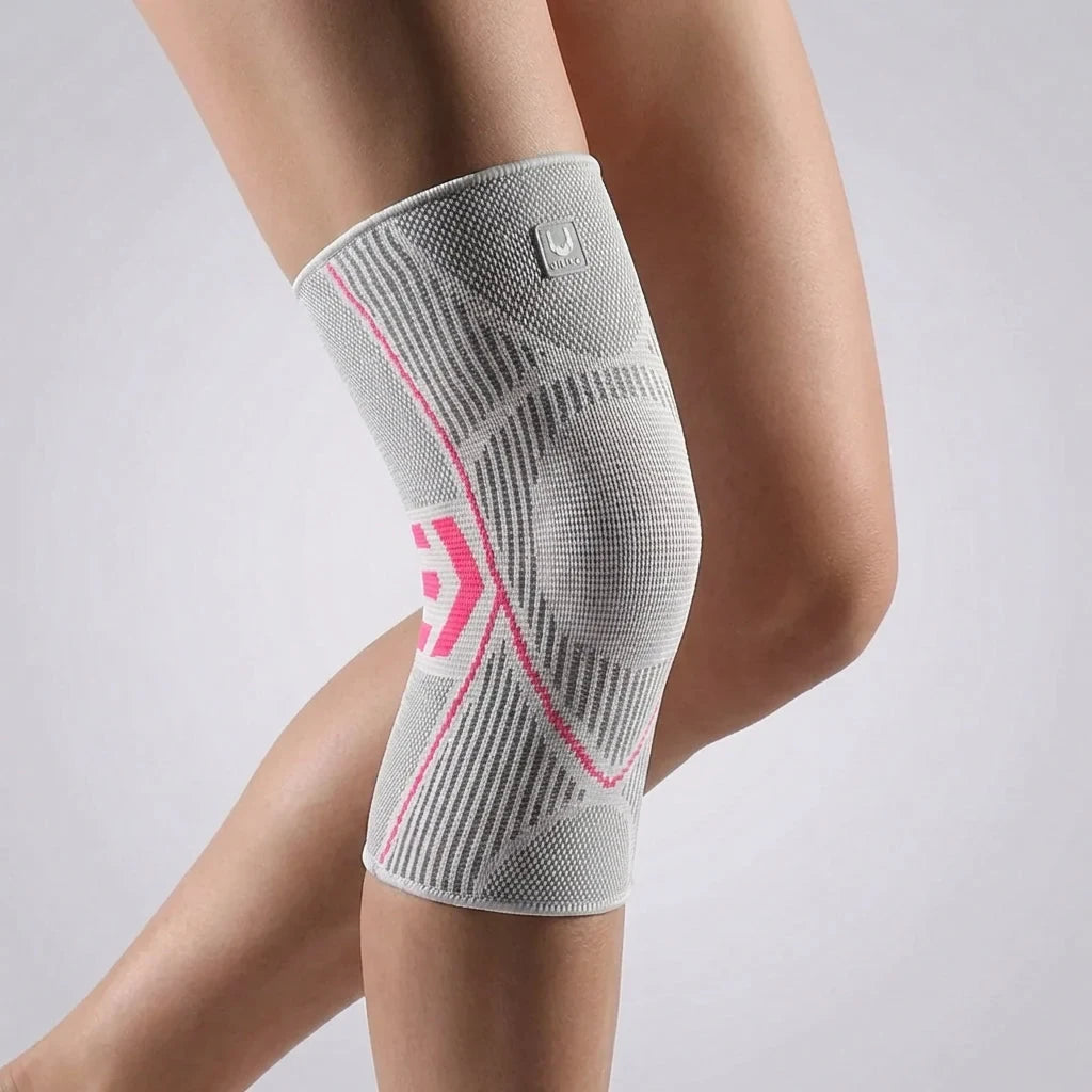 Knee Compression Sleeve with Non-Slip Support and Breathable Knit Design for Running - Image 8
