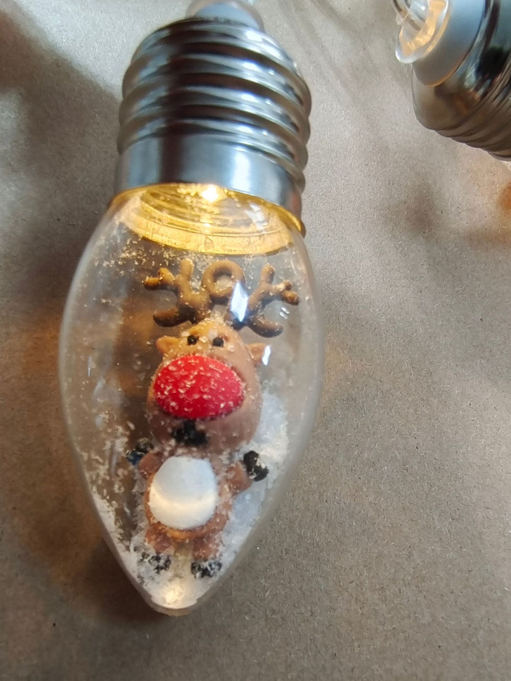 LED Christmas String Lights with Hanging Miniature Figurine Bulbs and Warm White Glow - Image 15