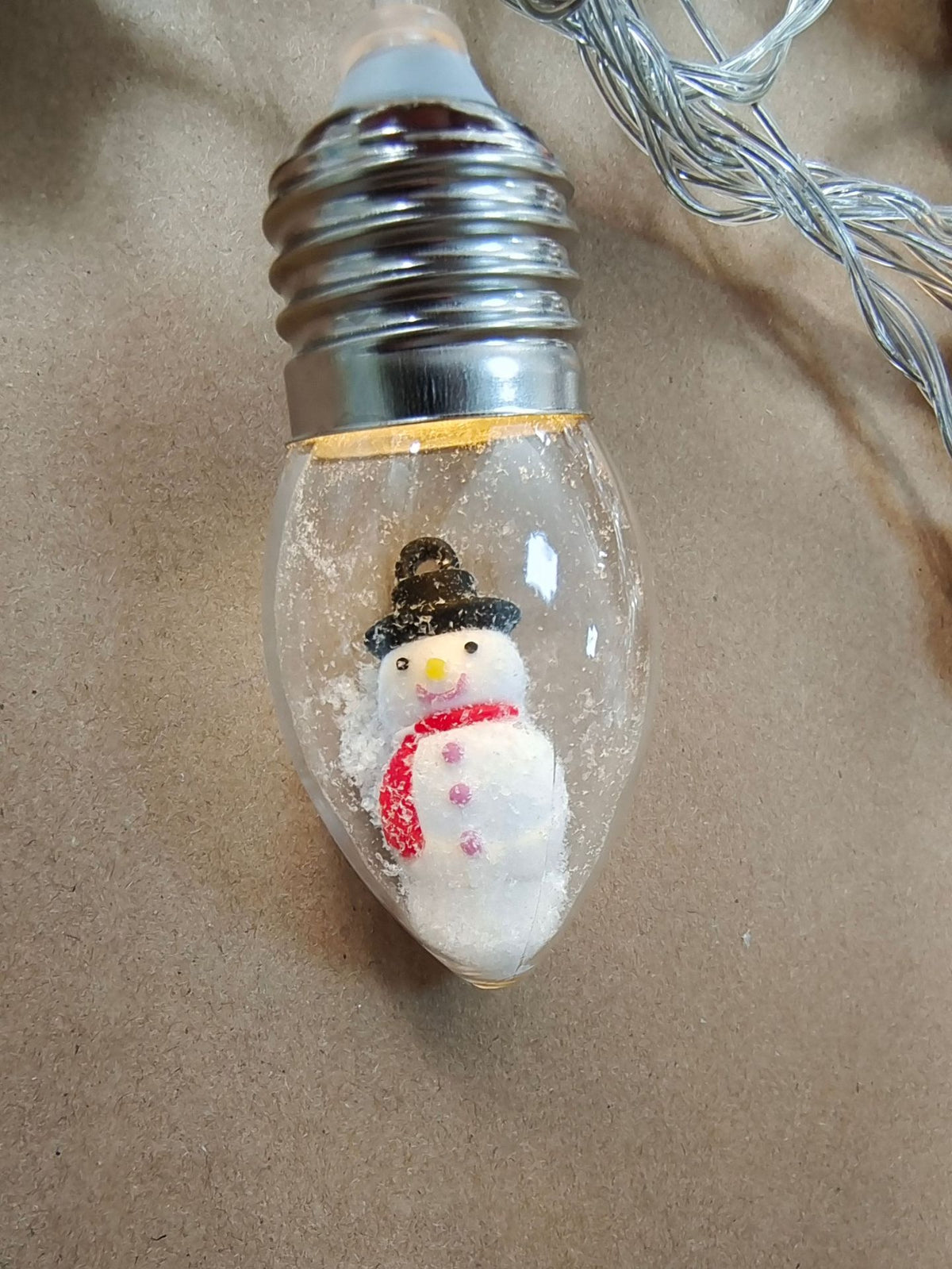 LED Christmas String Lights with Hanging Miniature Figurine Bulbs and Warm White Glow - Image 17