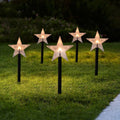 LED Pathway Lights with Star-Shaped Design Warm White Outdoor Christmas Set of 5 pieces - Image 9