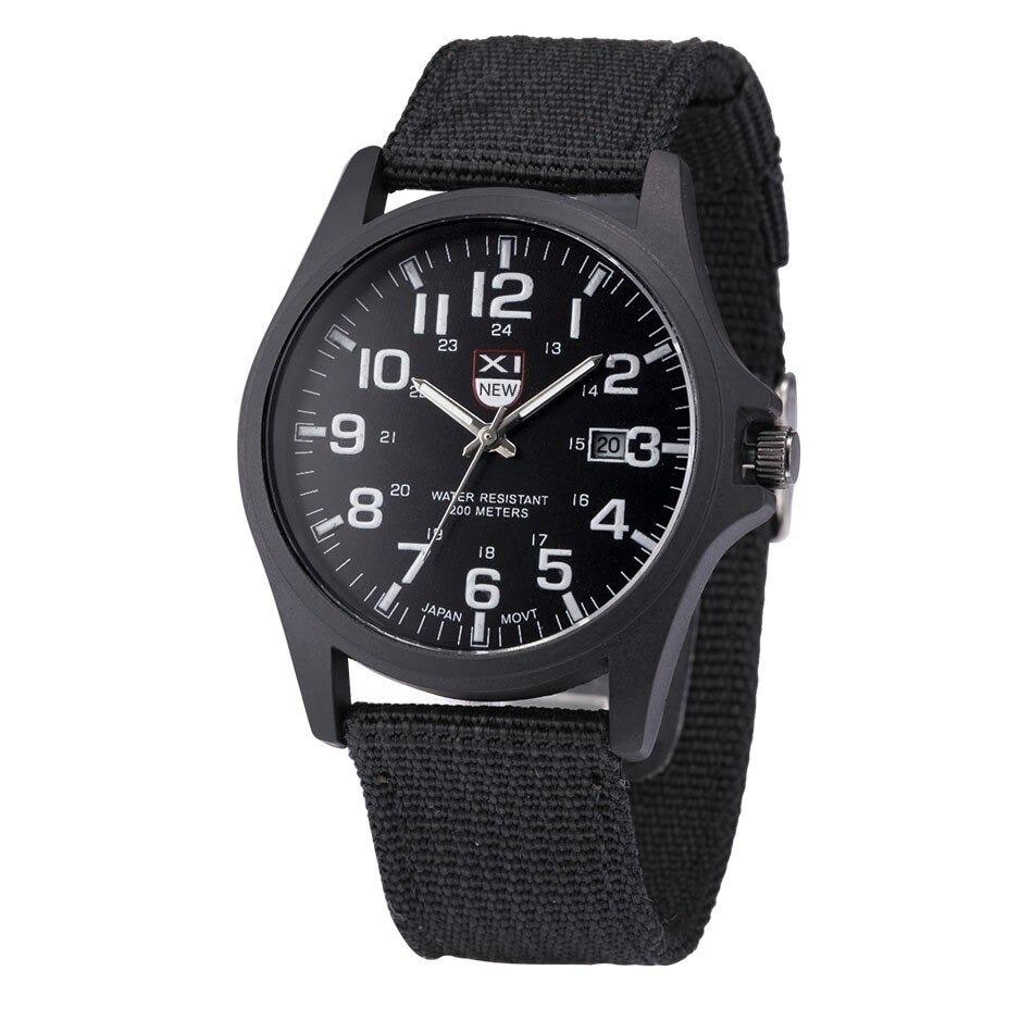 Men's Field Watch Tactical Analog with Nylon Strap Military Scale for Outdoor Adventure - Image 7