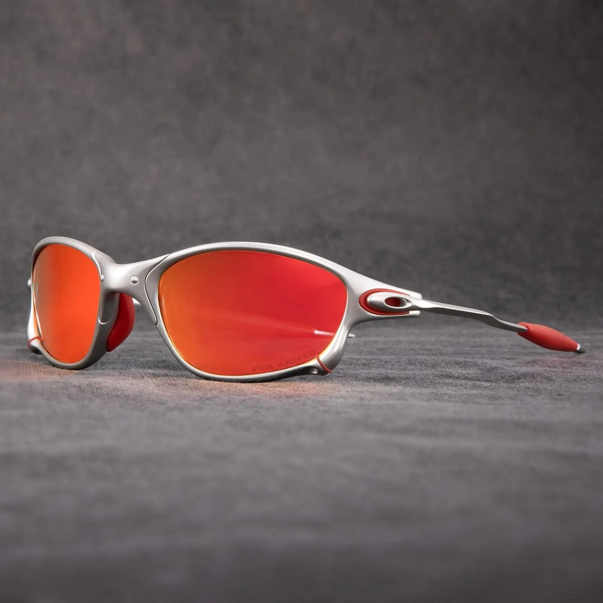 Men's Sport Sunglasses with Polarized Mirrored Lenses and Metal Frame - Image 1