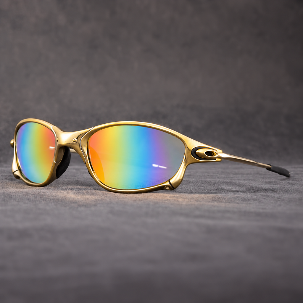 Men's Sport Sunglasses with Polarized Mirrored Lenses and Metal Frame - Image 9