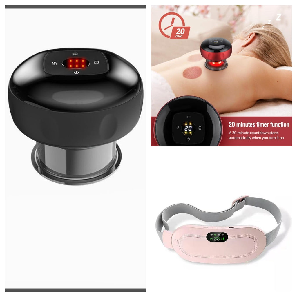 Menstrual Heating Pad for Cramps Vibrating Massage Electric Waist Belt and Digital Display - Image 22