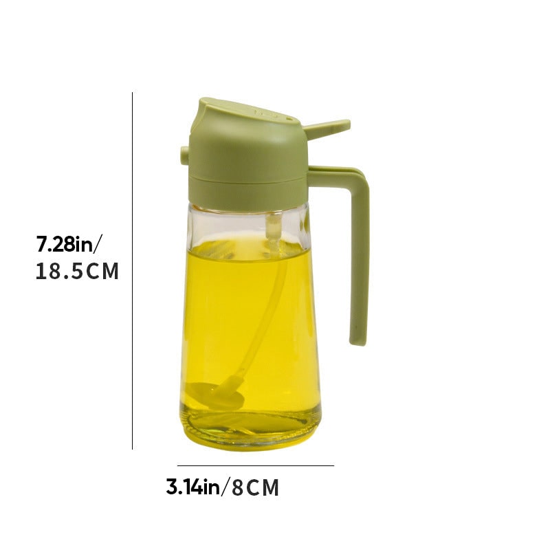 Oil Olive Sprayer Dispenser with Glass Bottle and Flip-Top Pouring Spout And Vinegar - Image 13