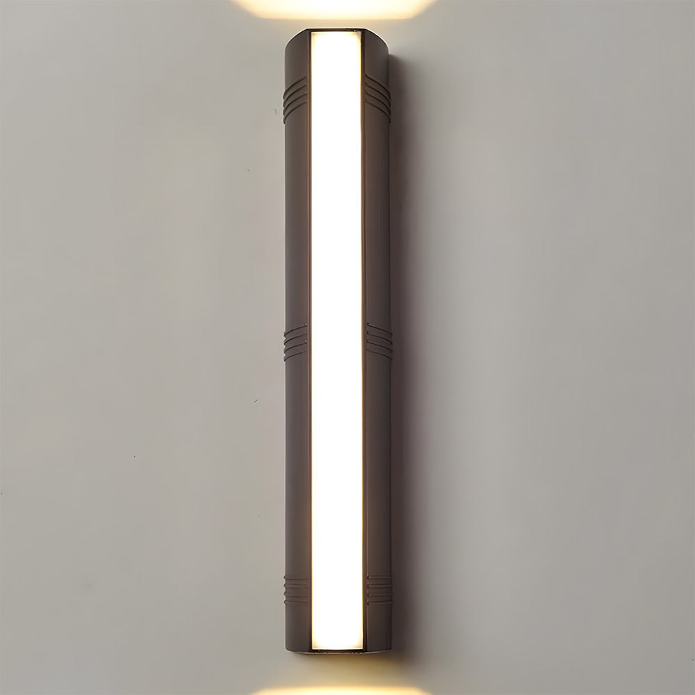 Outdoor Wall Sconce with Up and Down LED Lighting and Modern Architectural Design - Image 17