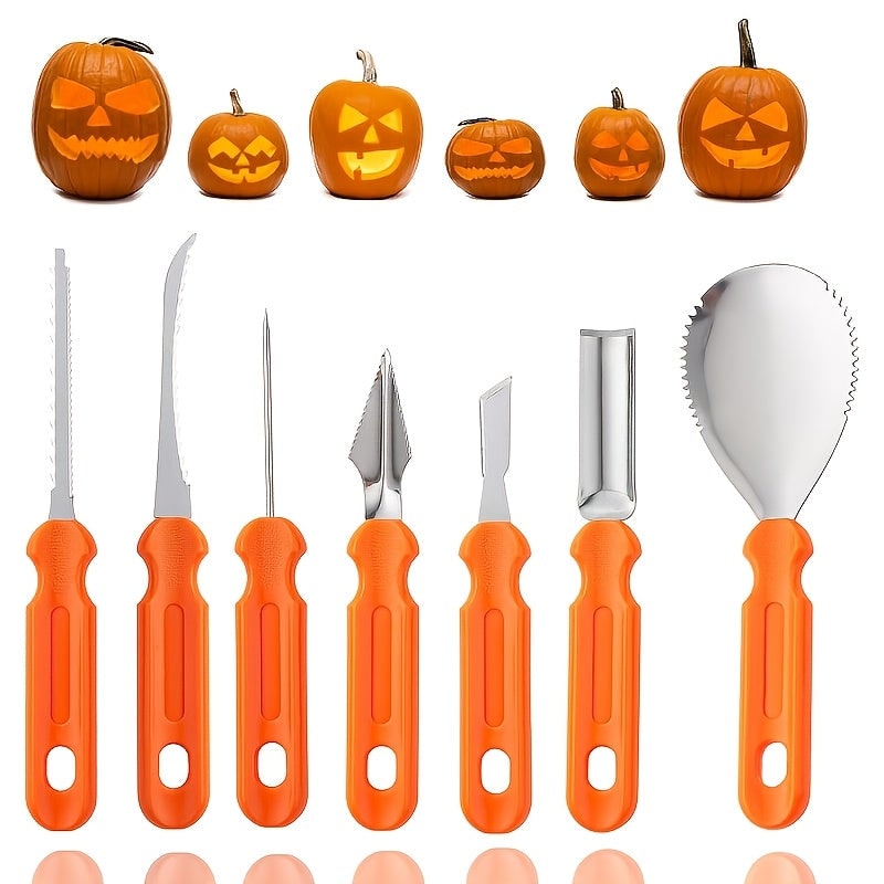 Pumpkin Carving Kit and Tools with Stainless Steel Supplies for Jack O Lantern Saw - Image 8