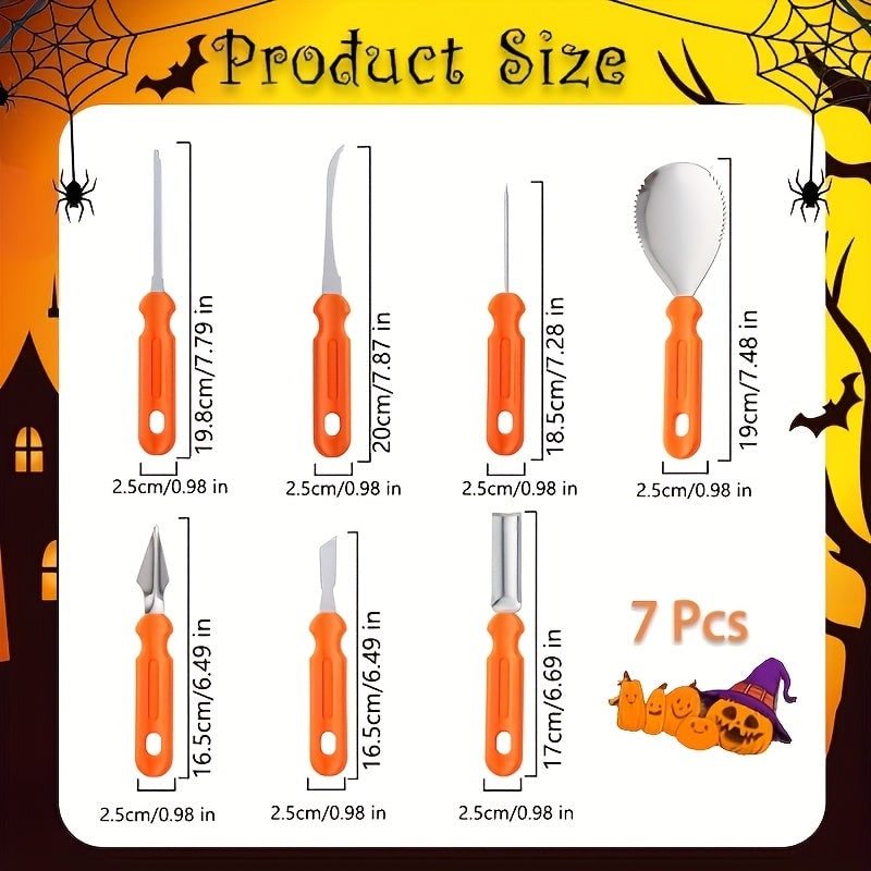 Pumpkin Carving Kit and Tools with Stainless Steel Supplies for Jack O Lantern Saw - Image 9