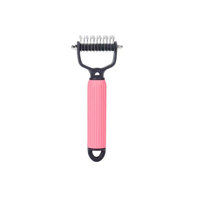 Rake Brush for Dogs with Double Sided Undercoat Dematting and Fur Deshed Grooming Tool - Image 13