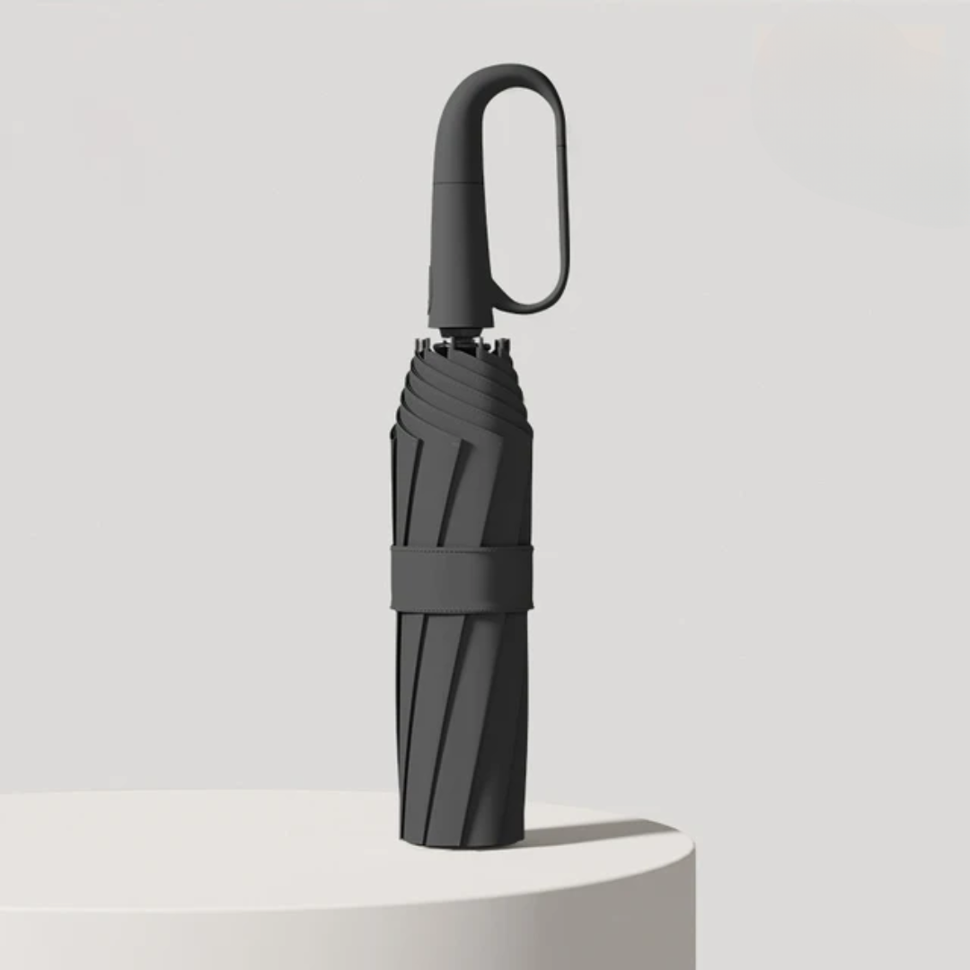 Repel Windproof Travel Umbrella with Automatic Reverse Folding and Compact Carabiner Handle - Image 3