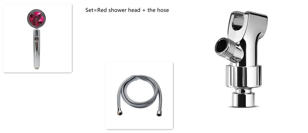 Shower Head with Hard Water Filter High Pressure Propeller Fan and Pause Button Kdf 55 - Image 100