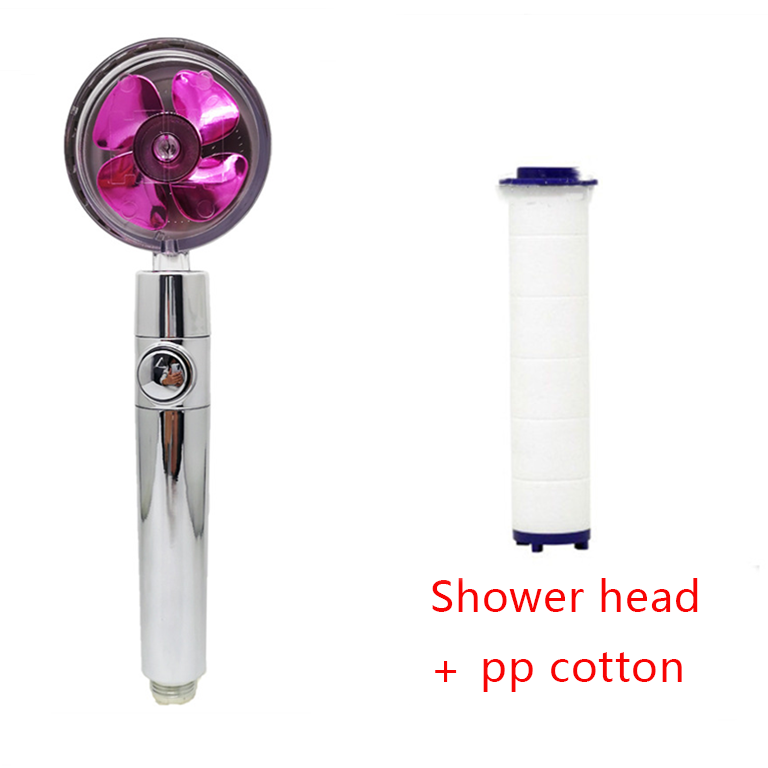 Shower Head with Hard Water Filter High Pressure Propeller Fan and Pause Button Kdf 55 - Image 13