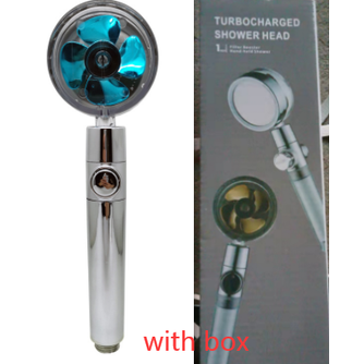 Shower Head with Hard Water Filter High Pressure Propeller Fan and Pause Button Kdf 55 - Image 26