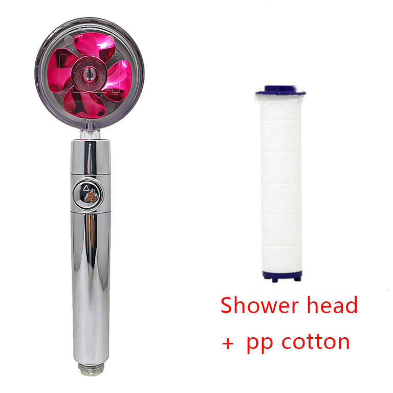 Shower Head with Hard Water Filter High Pressure Propeller Fan and Pause Button Kdf 55 - Image 28