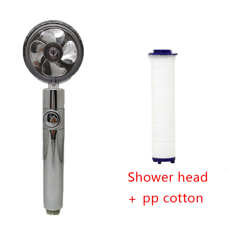 Shower Head with Hard Water Filter High Pressure Propeller Fan and Pause Button Kdf 55 - Image 29