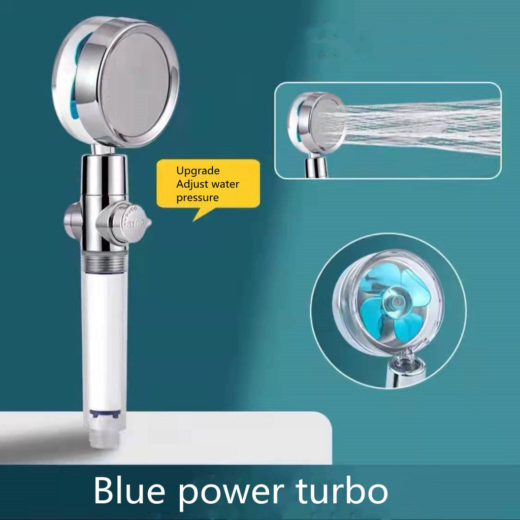 Shower Head with Hard Water Filter High Pressure Propeller Fan and Pause Button Kdf 55 - Image 3