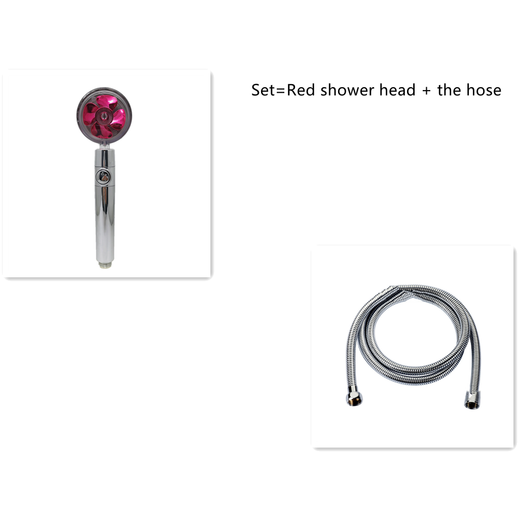 Shower Head with Hard Water Filter High Pressure Propeller Fan and Pause Button Kdf 55 - Image 33