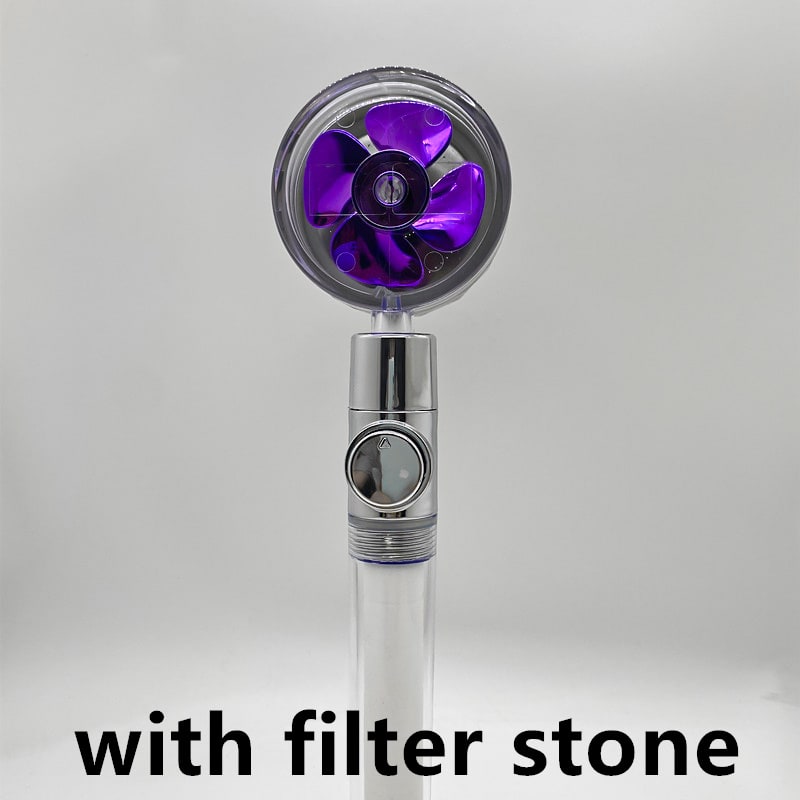 Shower Head with Hard Water Filter High Pressure Propeller Fan and Pause Button Kdf 55 - Image 34